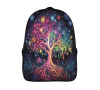 kaiyun Glowing Tree Kids Backpack,School Bag for Boys And Teenager,Travel Bag Organic Swirl Pattern Lightweight Rucksack Large Capacity Bookbag 16 inch