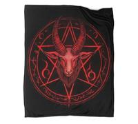 kaiyun Goat Symbol Super Soft Blanket | Occult Pentagram Design Throws | Fluffy And Comfortable Travel Cover,60x80inch(150x200cm)