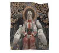 kaiyun Goddess, The White Owl Throws Blankets Super Soft Lightweight Warm Comfortable Sofa Duvet Cover Travel 50x60inch(127x152cm)