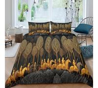 kaiyun Golden Army Marched in The Dark Forest Bedding Set 3D Printed Duvet Cover Soft Microfiber Quilt Cover Comforter Cover 3 Piece for Teens Boys Girls King（220x240cm）