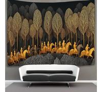 kaiyun Golden Army Marched in The Dark Forest Tapestry, Art Wall Hanging Decoration for Living Room Bedroom & Dorm 180cmx230cm