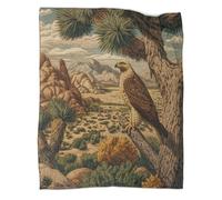 kaiyun Golden Eagle Perched on Joshua Tree Throws,Soft And Warm Printed Flannel for Bed And Sofa 70x80inch(180x200cm)