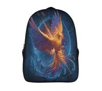 kaiyun Golden Phoenix Backpacks Planet 3D Printed Daypack for Boys Girls And Middle School Students 16 inch Large Capacity Bookbags