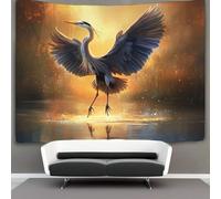kaiyun Heron Tapestry Wall Tapestry Spreading Wings And Flying Tapestries Tapestry Wall Hanging Bedroom Home Decor 70cmx100cm