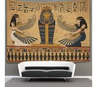kaiyun Hieroglyphic Temple Scene Tapestry Wall Hanging Ancient Egyptian Art Art for Bedroom Living Room Dorm Decor 100cmx150cm