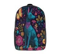 kaiyun Hummingbirds And Butterflies Backpack for School Kids Elementary Middle Travel Bag Mexican Hairless DogBoys Girls Lightweight Schoolbag 17inch