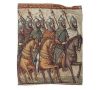 kaiyun Illustration of The Arab Army from A Medieval Manuscript Blankets, Soft And Lightweight All Season Throws,Bedding for Kids And Adults,for Picnics,Travel,Home Decoration,70x80inch(180x200cm)