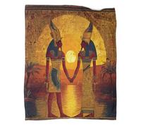 kaiyun Isis And Osiris Facing The Sunrise over The Nile Super Soft Blanket | Throws | Fluffy And Comfortable Travel Cover,50x60inch(127x152cm)