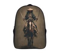kaiyun Japanese Samurai Riding A Horse Kids Preschool Travel Backpack Kindergarten Schoolbag Bookbag For Girls Boys 39x29x16cm