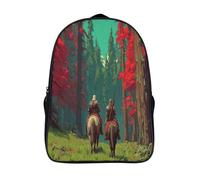 kaiyun Knight near The Bright Forest Backpack Rucksack Lightweight with School Bag for Boys And Girls Kids Bags Christmas,Back to School Gift,16 inch