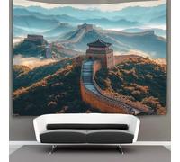 kaiyun Landmark Building Tapestry Wall Hanging The Great Wall of China Art for Bedroom Living Room Dorm Decor 180cmx230cm