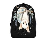 kaiyun Little Bat Hanging Upside Down on A Branch Backpack for School Kids Elementary Middle Travel Bag Boys Girls Lightweight Schoolbag 16 inch