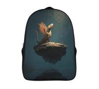 kaiyun Little Dragon on The Floating Island Backpack Rucksack Lightweight with School Bag for Boys And Girls Kids Bags Christmas,Back to School Gift,16 inch