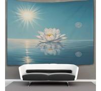 kaiyun Lotus Decorations Tapestry Wheel of Samsara 3D Printing Wall Blanket Wall Hanging for Living Room Bedroom Dorm Decor 180cmx230cm