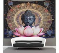 kaiyun Lotus Tapestry,Cosmic Consciousness Wall Hanging,Wall Art for Bedroom Aesthetic Home Decoration for Living Roombedroom 130cmx150cm