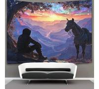 kaiyun Magnificent Sunset Views over The Arizona Grand Canyon Decorations Tapestry 3D Printing Wall Blanket Wall Hanging for Living Room Bedroom Dorm Decor 70cmx100cm