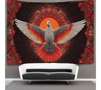 kaiyun Mandala, Silhouette of A Flying Dove Tapestry Bedroom Aesthetic - Indie Wall Room Decor Wall Hanging,Wall Art 180cmx230cm