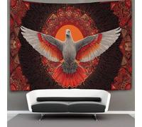 kaiyun Mandala, Silhouette of A Flying DoveTapestry Wall Hangings Living Room Decorative for Bedroom 100cmx150cm