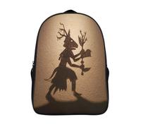 kaiyun Mayan Dancer Shadow Play Silhouettes Childrens Premium School Travel Bag with Side Hidden Pockets, Bookbag for Boys Girls,Adjustment Buckle Rucksack 16 inch