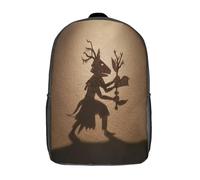 kaiyun Mayan Dancer Shadow Play Silhouettes School Bags Girls Boys Backpack for Teenagers Large Capacity School Bag Lightweight Rucksack 17inch
