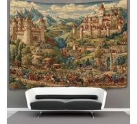 kaiyun Medieval Art, European Landscape Tapestry Wall Hanging Bedroom Home Decor 150cmx200cm