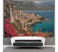 kaiyun Medieval Byzantine Greek City Tapestry Wall Hanging Bedroom Home Decor 180cmx230cm