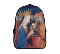 kaiyun Medieval Crowned Queen, Skull Boys Girls Babies Toddler Backpack Side Hidden Pockets,with Adjustment Buckle Kids Travel Bag For, 39x29x16cm