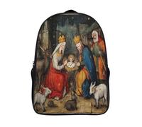 kaiyun Medieval Illuminated Manuscript Illustrations Backpacks 3D Printed Daypack for Boys Girls And Middle School Students 16 inch Large Capacity Bookbags