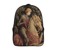 kaiyun Medieval Knight Riding A Dragon Boys Girls Babies Toddler Backpack Side Hidden Pockets,with Adjustment Buckle Kids Travel Bag For, 16 inch