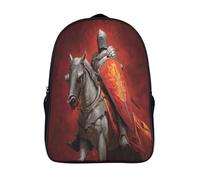 kaiyun Medieval Knight Riding A Gray Horse And Holding A Shield School-Bags Backpacks for Teens,Elementary Girls Bookbags, Lightweight Casual Daypack 16 inch