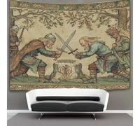 kaiyun Medieval Manuscript Illustrations Tapestry Bedroom Aesthetic - Indie Wall Room Decor Wall Hanging,Wall Art 150cmx200cm
