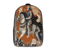 kaiyun Medieval Portraits Kids Preschool Travel Backpack Kindergarten Skeleton Knight Schoolbag Bookbag For Girls Boys 17inch