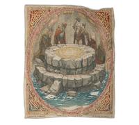 kaiyun Medieval Viking Manuscript Illustration, Old Norse Runes Throws Blankets Super Soft Lightweight Warm Comfortable Sofa Duvet Cover Travel 70x80inch(180x200cm)