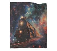 kaiyun Midnight Train Super Soft Blanket | Stars Throws | Fluffy And Warmth Comfortable Travel Cover,80x90inch(200x230cm)