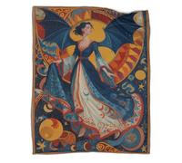 kaiyun Moon Goddess Blanket,Soft,Comfortable And Warm,3D Ancient Greek Art Or Medieval European Style Pattern,Suitable for Home And Camping,40x50inch(100x130cm)