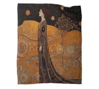 kaiyun Moonless Night in The Sahara Pattern Blanket Novel Design Dormitory Soft Comfortable Fluffy Bedding Four Seasons 80x90inch(200x230cm)