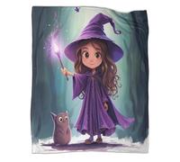kaiyun Mysterious Witch Blanket - Versatile Warm Bedding Soft And Comfortable Travel Bed Throws And Patchwork Quilts 70x80inch(180x200cm)