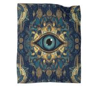 kaiyun Mystic Eye Art Throws Symbolic Sacred Design Blankets Super Soft Lightweight Warm Comfortable Sofa Duvet Cover Travel 60x80inch(150x200cm)