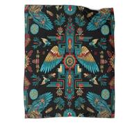 kaiyun Native American Art Patterns Blankets, Soft And Lightweight All Season Throws,Bedding for Kids And Adults,for Picnics,Travel,Home Decoration,40x50inch(100x130cm)