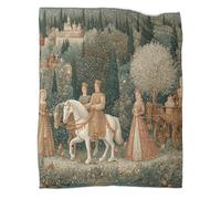 kaiyun Nobility And Social Life in The 15th Century Blankets, Soft And Lightweight All Season Throws,Bedding for Kids And Adults,for Picnics,Travel,Home Decoration,50x60inch(127x152cm)