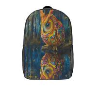 kaiyun Owl Boys Girls Babies Toddler Backpack Side Hidden Pockets,Color Pattern,with Adjustment Buckle Kids Travel Bag For, 17inch