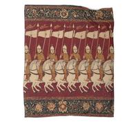 kaiyun Persian Miniature Soft And Comfortable 3D Printed Cavalry Army Throw Blanket for Kids Adults for Bed Sofa 80x90inch(200x230cm)