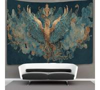 kaiyun Phoenix Decorations Tapestry Flying Among The Clouds 3D Printing Wall Blanket Wall Hanging for Living Room Bedroom Dorm Decor 100cmx150cm