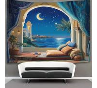 kaiyun Picture Window Decorations Tapestry Comet in The Sky 3D Printing Wall Blanket Wall Hanging for Living Room Bedroom Dorm Decor 130cmx150cm