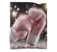 kaiyun Pink Boxing Gloves Super Soft Blanket | Sporty Dynamic Style Throws | Fluffy And Comfortable Travel Cover,80x90inch(200x230cm)