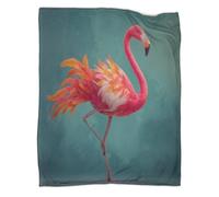 kaiyun Pink Flamingo Standing with One Leg Blankets, Soft And Lightweight All Season Throws,Bedding for Kids And Adults,for Picnics,Travel,Home Decoration,70x80inch(180x200cm)