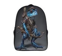 kaiyun Poison Dart Frog Character Art Backpack for Girls Children's Bookbag Lightweight for School Travel Bag,Teen Boys Daypack 16 inch
