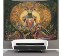 kaiyun Portrait of The Deer Goddess Tapestry Wall Hanging for Bedroom Home Decor HD Printing Living Room, Dorm 70cmx100cm
