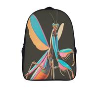 kaiyun Praying Mantis Backpacks 3D Printed Daypack for Boys Girls And Middle School Students 16 inch Large Capacity Bookbags