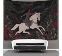 kaiyun Prince Riding Horse Tapestry,Navian Folk Art Wall Hanging,Wall Art for Bedroom Aesthetic Home Decoration for Living Roombedroom 180cmx230cm
